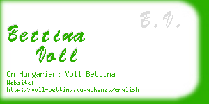 bettina voll business card